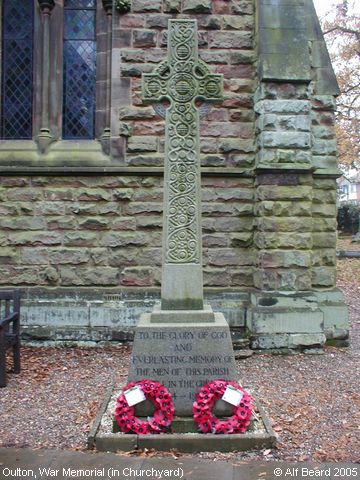 Recent Photograph of War Memorial (in Churchyard) (Oulton)