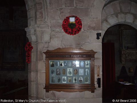 Recent Photograph of St Mary's Church (The Fallen in WWI) (Rolleston)