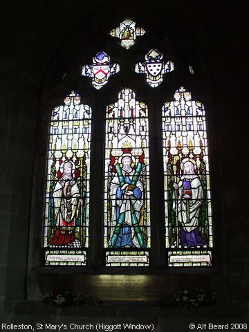 Recent Photograph of St Mary's Church (Higgott Window) (Rolleston)