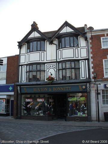 Recent Photograph of Shop in the High Street (Uttoxeter)