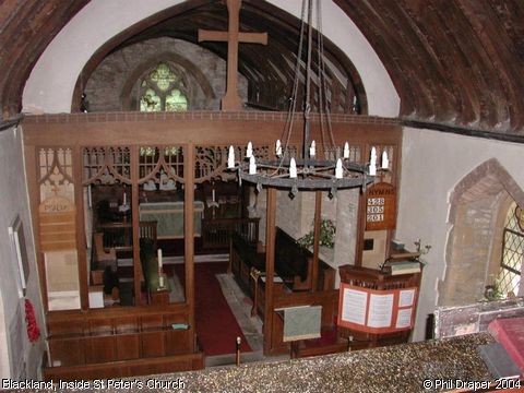 Recent Photograph of Inside St Peter's Church (Blackland)