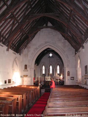 Recent Photograph of Inside St Ann's Church (Bowden Hill)
