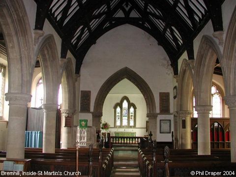 Recent Photograph of Inside St Martin's Church (Bremhill)