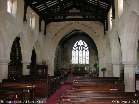 Recent Photograph of Inside All Saints Church (Burbage)
