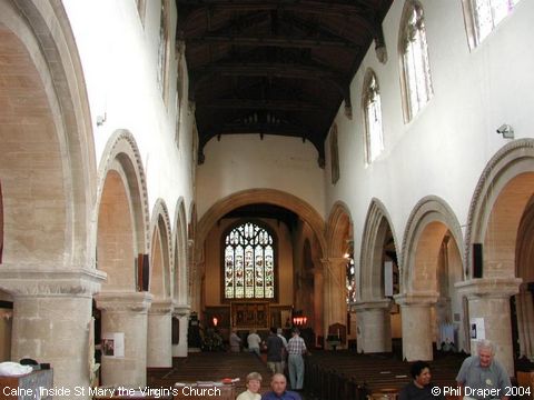 Recent Photograph of Inside St Mary the Virgin's Church (Calne)