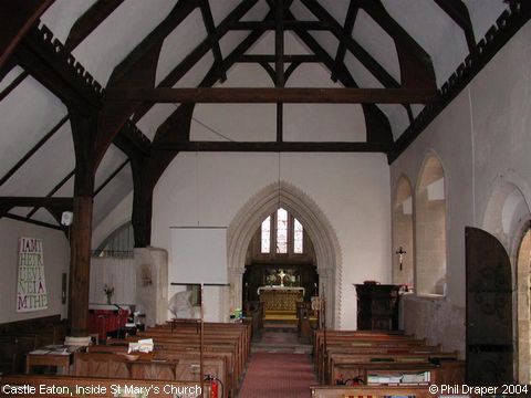 Recent Photograph of Inside St Mary's Church (Castle Eaton)