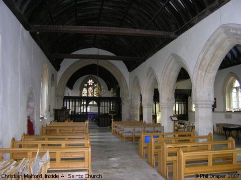 Recent Photograph of Inside All Saints Church (Christian Malford)