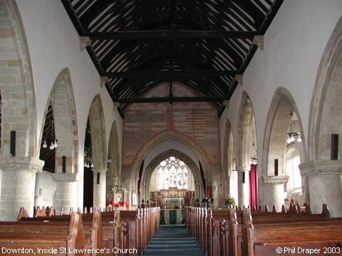 Recent Photograph of Inside St Lawrence's Church (Downton)