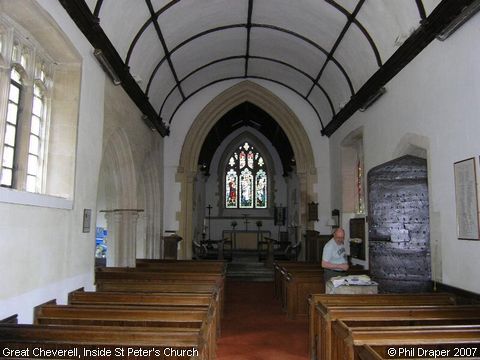 Recent Photograph of Inside St Peter's Church (Great Cheverell)