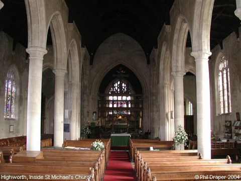 Recent Photograph of Inside St Michael's Church (Highworth)