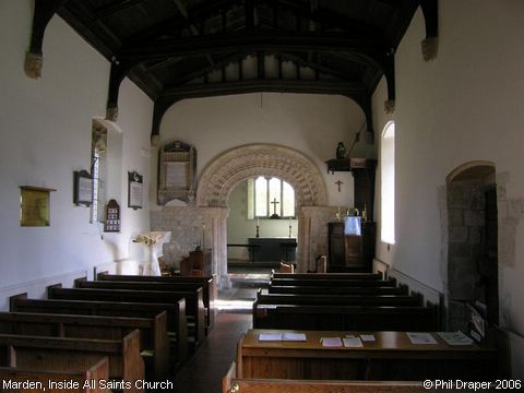 Recent Photograph of Inside All Saints Church (Marden)