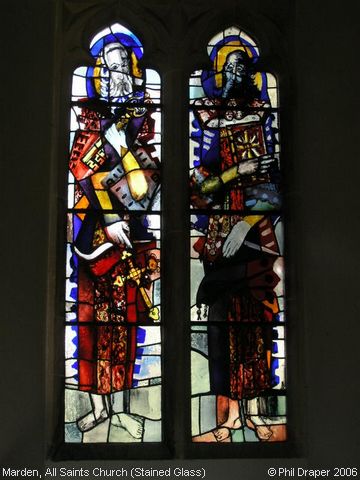 Recent Photograph of All Saints Church (Stained Glass) (Marden)