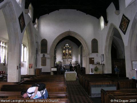 Recent Photograph of Inside St Mary's Church (Market Lavington)