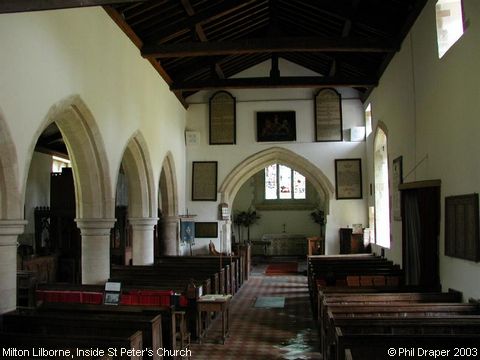 Recent Photograph of Inside St Peter's Church (Milton Lilborne)