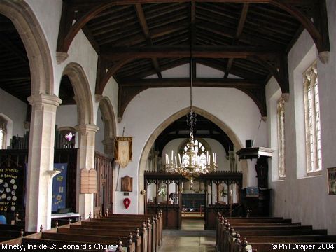 Recent Photograph of Inside St Leonard's Church (Minety)