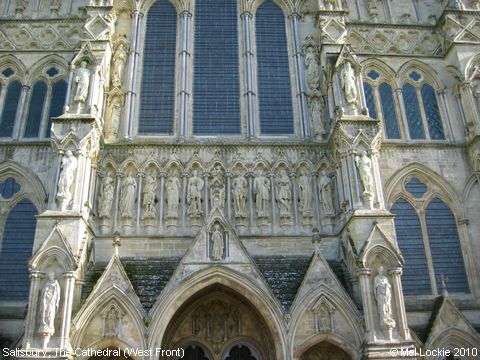 Recent Photograph of The Cathedral (West Front) (Salisbury)