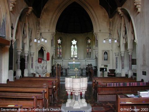 Recent Photograph of Inside St Katherine's Church (Savernake)