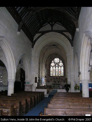 Recent Photograph of Inside St John the Evangelist's Church (Sutton Veny)