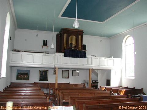 Recent Photograph of Inside Moravian Chapel (East Tytherton)