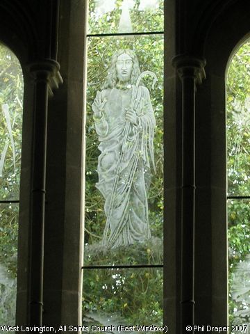 Recent Photograph of All Saints Church (East Window) (West Lavington)