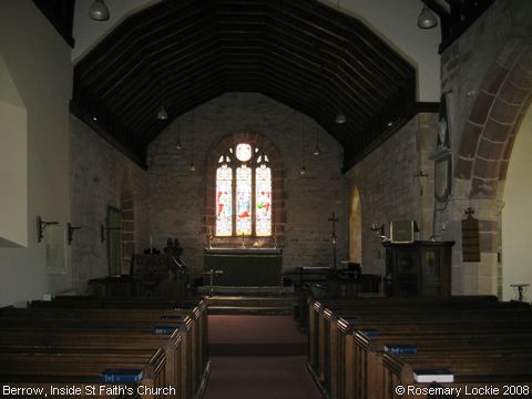 Recent Photograph of Inside St Faith's Church (Berrow)