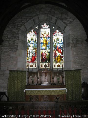 Recent Photograph of St Gregory's Church (East Window) (Castlemorton)
