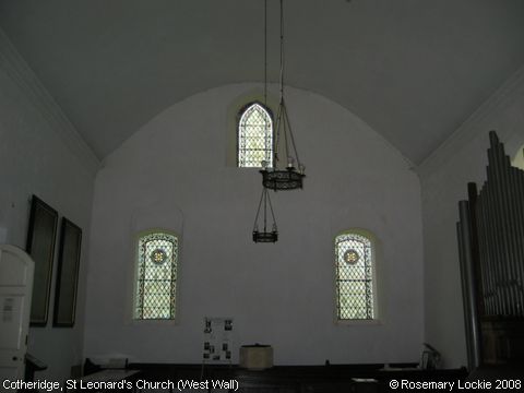 Recent Photograph of St Leonard's Church (West Wall) (Cotheridge)