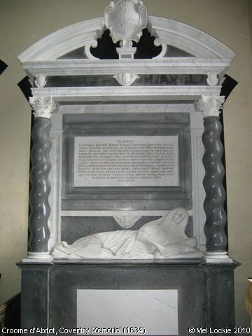 Recent Photograph of Coventry Memorial (1634) (Croome d'Abitot)