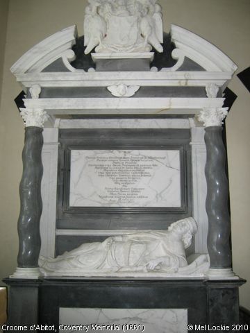 Recent Photograph of Coventry Memorial (1661) (Croome d'Abitot)