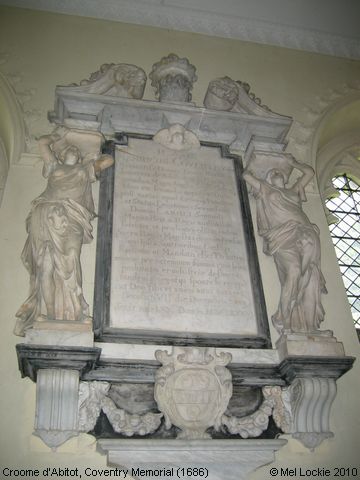 Recent Photograph of Coventry Memorial (1686) (Croome d'Abitot)