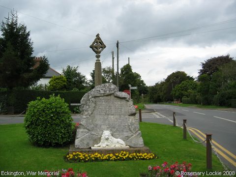 Recent Photograph of War Memorial (Eckington)