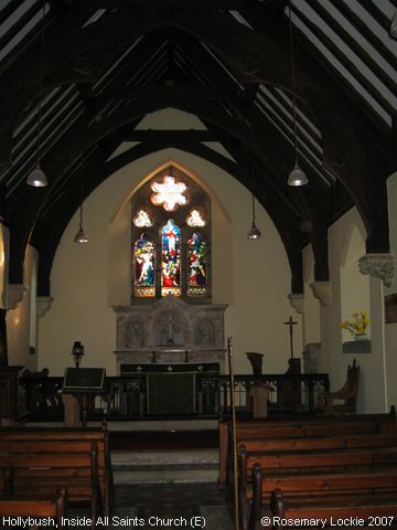 Recent Photograph of Inside All Saints Church (E) (Hollybush)