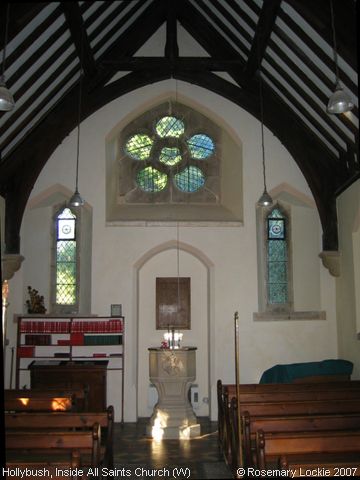 Recent Photograph of Inside All Saints Church (W) (Hollybush)