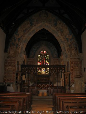 Recent Photograph of Inside St Mary the Virgin's Church (Madresfield)