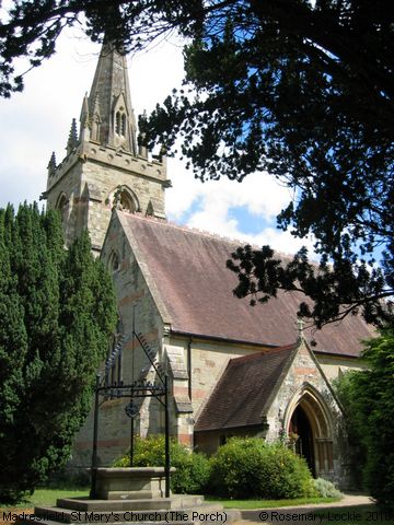 Recent Photograph of St Mary's Church (The Porch) (Madresfield)