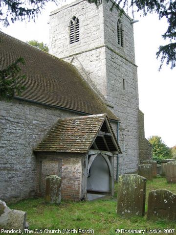 Recent Photograph of The Old Church (North Porch) (Pendock)