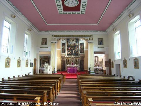 Recent Photograph of Inside St George's RC Church (Worcester)
